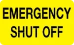 31105-EMERGENCY SHUT OFF-3 IN. X 5 IN.