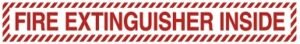 31098-FIRE EXTINGUISHER INSIDE-1.5 IN. X 11 IN.